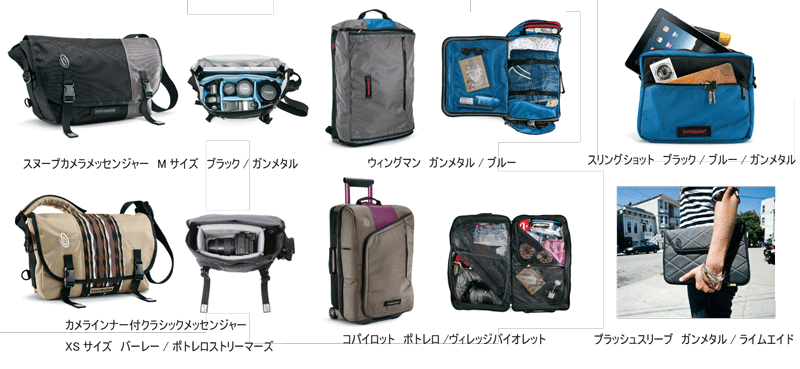 沸騰ブラドン TIMBUK2 クラシックメッセンジャーM カメラインナー付き