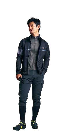 カペルミュール] サイクリング ジャケット 秋冬用 リバーシブル