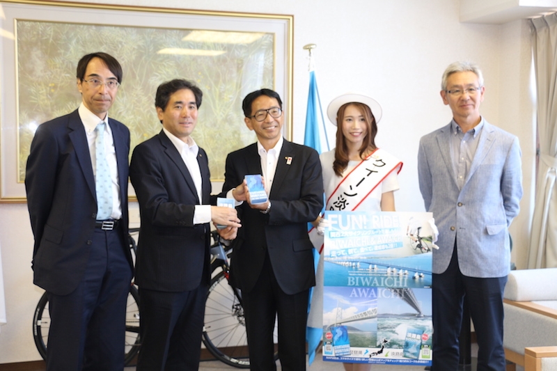 ビワイチ アワイチで共同prを開始 コースマップ配付中 サイクルスポーツのニュース サイクルスポーツ Jp