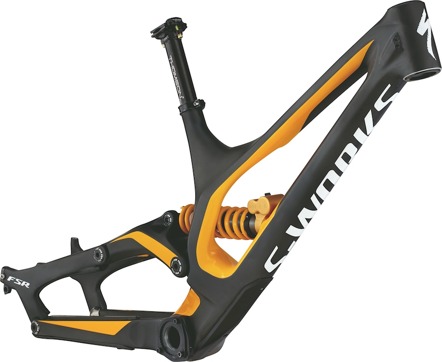 スペシャライズドのDHバイク、S-WORKS DEMO8が左右非対称