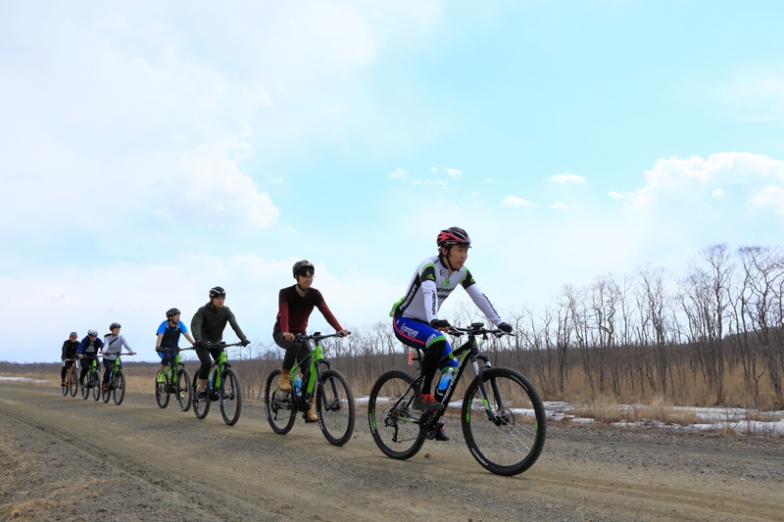 釧路湿原国立公園の中をeバイクで散走