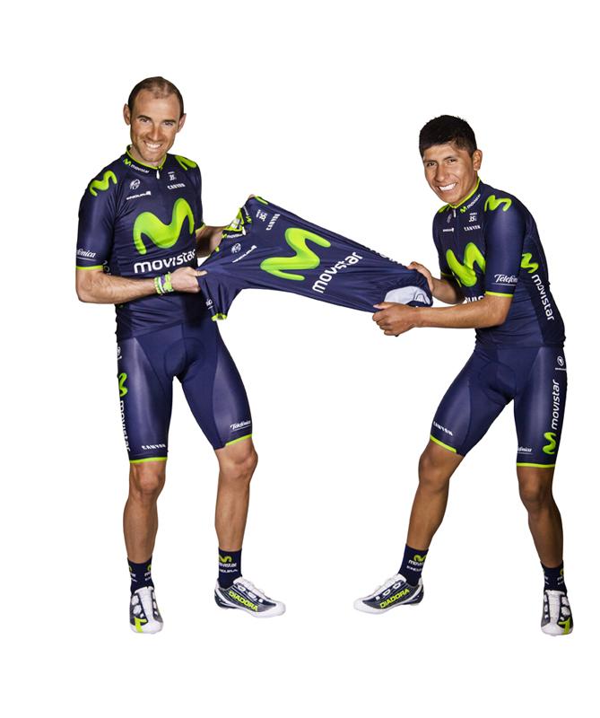 モビスターチームが2014年の新チームジャージと自転車を発表