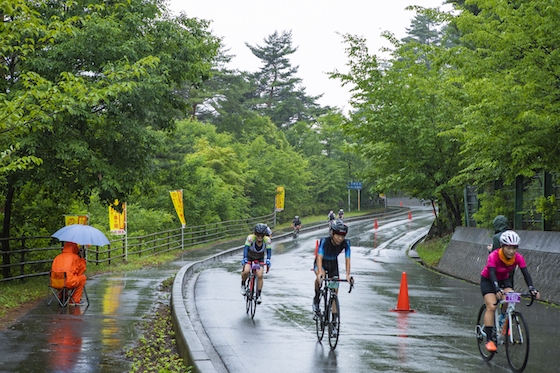 コースはみすず湖付近までの4.7kmに。それでも勾配はかなりきつい