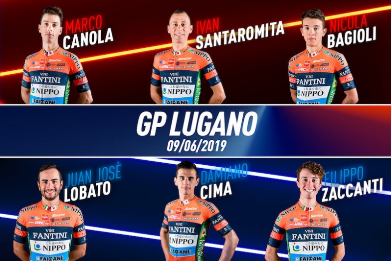 6月9日、スイスの伝統あるワンディレース・GPチッタ・ディ・ルガーノ（UCIヨーロッパツアー1.1）にマルコ・カノラ、フアンホセ・ロバト、ダミアーノ・チーマらが参加する