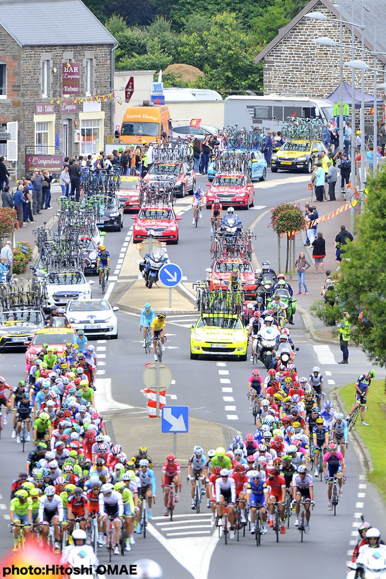 ツール・ド・フランス第３ステージの集団。ユキヤを探せ！