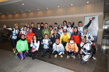 今回は、香川県内のサイクリング協会のメンバーが駆けつけてくれた