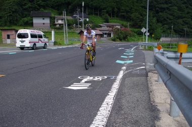 尾道から広島と島根をつなぐ国道54号線が「やまなみ街道」。本イベントに合わせて自転車レーンが整備された