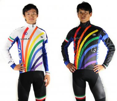 7ITA Rainbow Smile Jacket（Black, White）2万3000円（税抜）