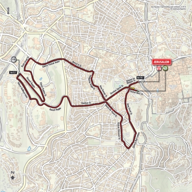 第１ステージ（エルサレム〜エルサレム）(MAP : RCS Sport)