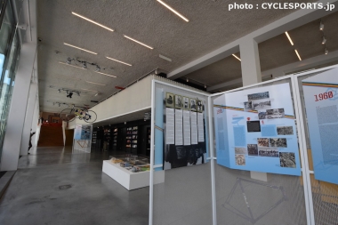 ヴェロミュージアムではパネル展示でベルギーの自転車競技史を紹介していた