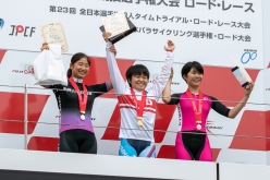 コース1周で争われた女子ジュニア＋女子U17は岩本杏奈（日本体育大）が優勝