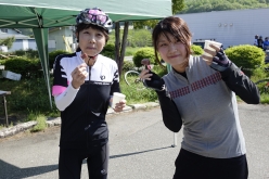 東京からやってきたという女性二人組は、いきなり160kmに挑戦