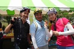 千葉からの参加者。中学の同級生でたまたまお互いに自転車に乗っていることを知り、一緒にイベントに出ることにしたとか