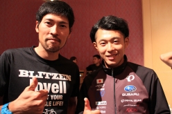 宇都宮ブリッツェンの阿部選手と今回ジャパンナショナルチームでの出場となった愛三工業レーシングの伊藤選手