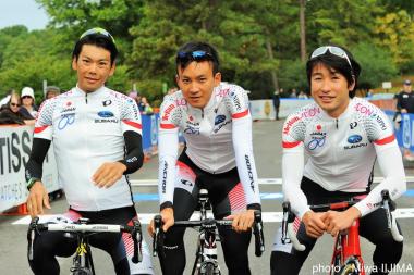 写真左から 新城・内間・別府の3選手が出場　Photo　Miwa IIJIMA