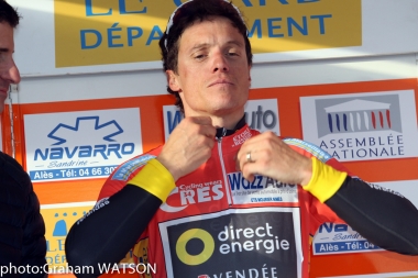 シルバン・シャバネル（2016年 Etoile de Besseges第4ステージでリーダージャージを獲得）