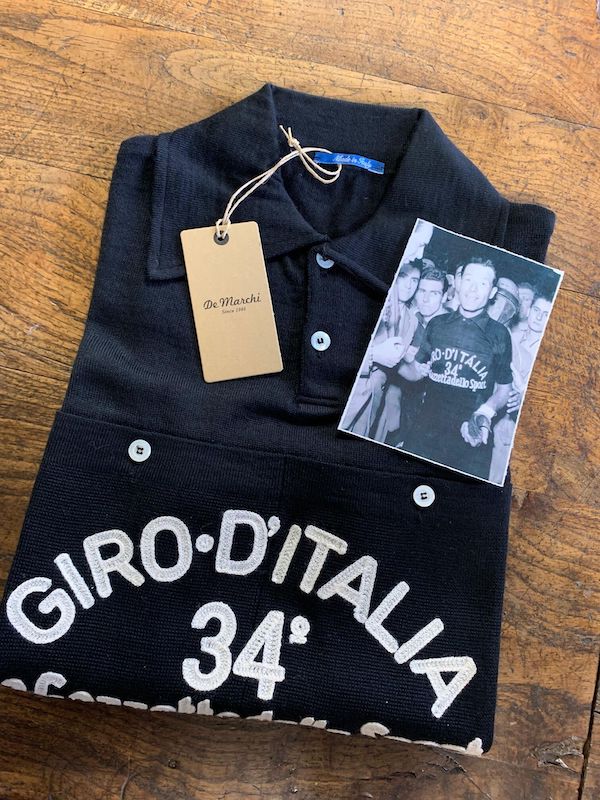 De marchi★デマルキ クラシックポロ size:M コバルト デマルキ「マリア・ネッラ（1951年）」ピナレロ公式レプリカ発売